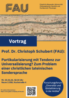 Zum Artikel "Lecture by Prof. Dr. Christoph Schubert"